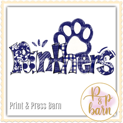 Panthers Paw- Navy