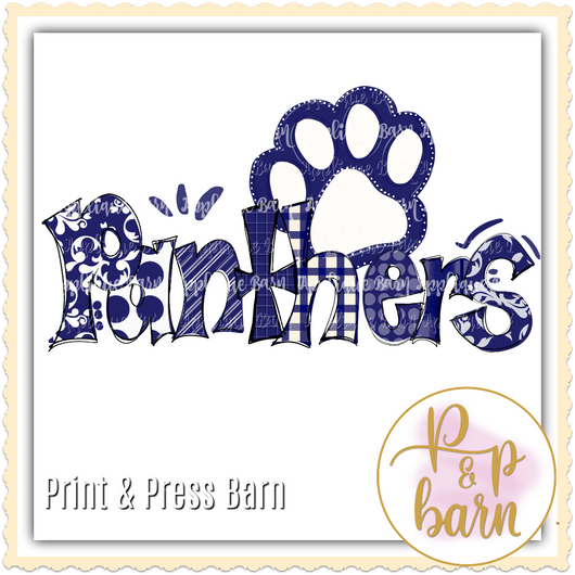 Panthers Paw- Navy