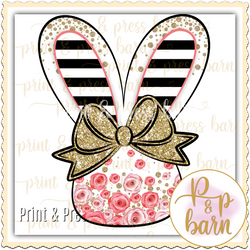 Easter Bunny Ears- pink and cream