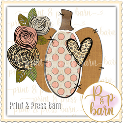 Burlap pumpkin- Pink