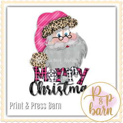 Merry Santa- Pink