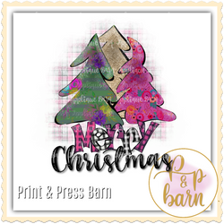 Christmas Trio- Pinks and Green