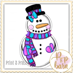 Girl Snowman- Purple PP