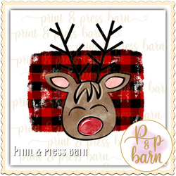 Plaid Reindeer Boy- SCA