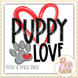 Puppy Love Paw- Red