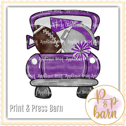 Football Sports Truck- purple