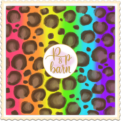 Rainbow Leopard Vinyl