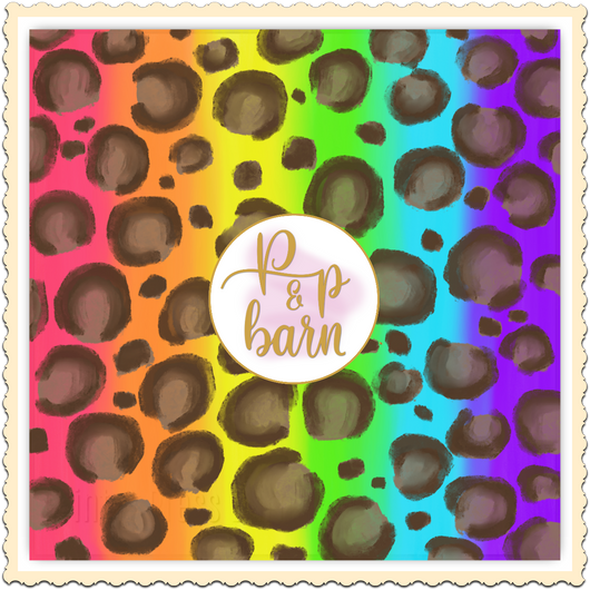 Rainbow Leopard Vinyl