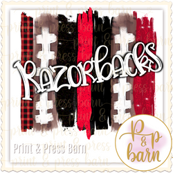 Razorback Football Brushstroke