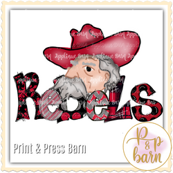 Rebels Mascot- red and black