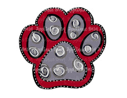 Paw Mascot-red