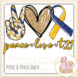 Peace Love T21