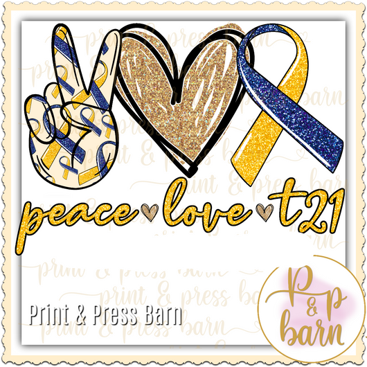 Peace Love T21