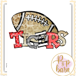 Tiger Football- Red and Black