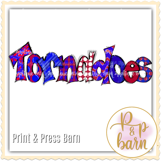 tornadoes- blue and red