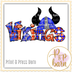 Vikings- Blue and Orange