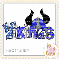 Vikings- blue and grey