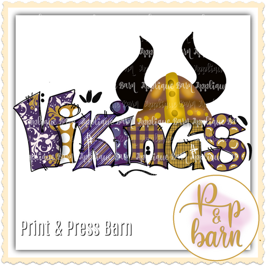 Vikings- Purple and Gold