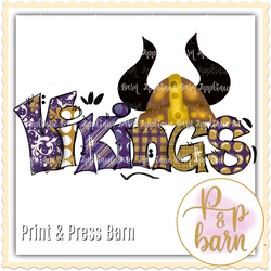 Vikings- Purple and Gold