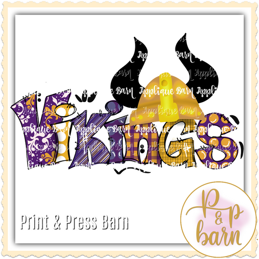 Vikings- Purple and Gold 2